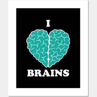 I Heart Brains Posters and Art